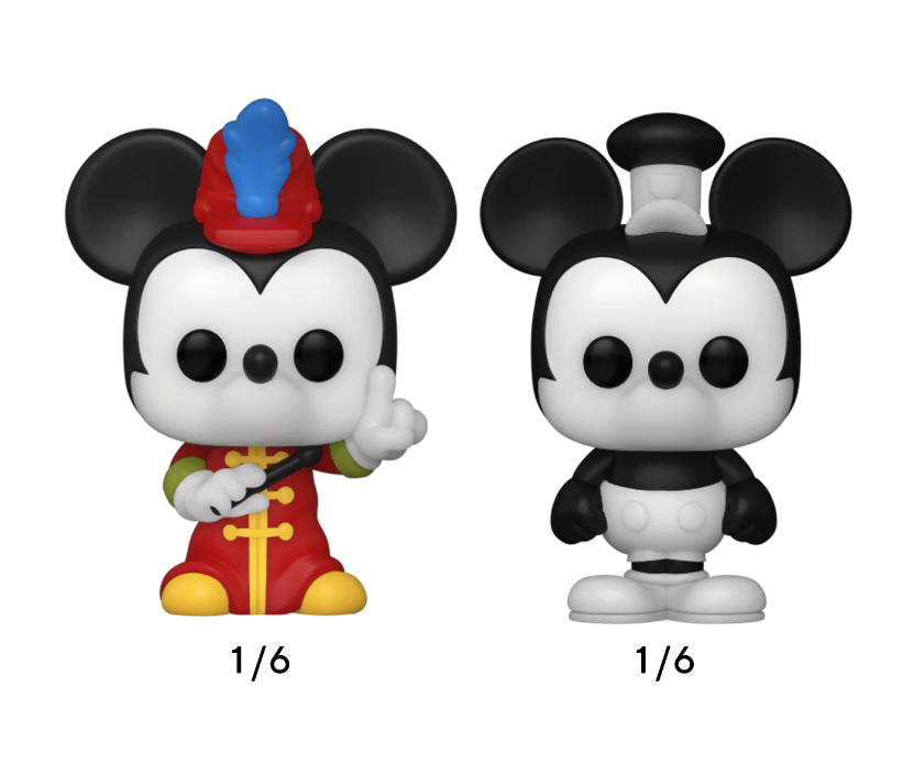 Mickey 4 Pack Disney Funko Bitty Bop!