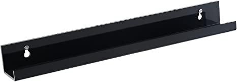 Black Acrylic Floating Wall Shelf for Figure Display 15" - D-Pop
