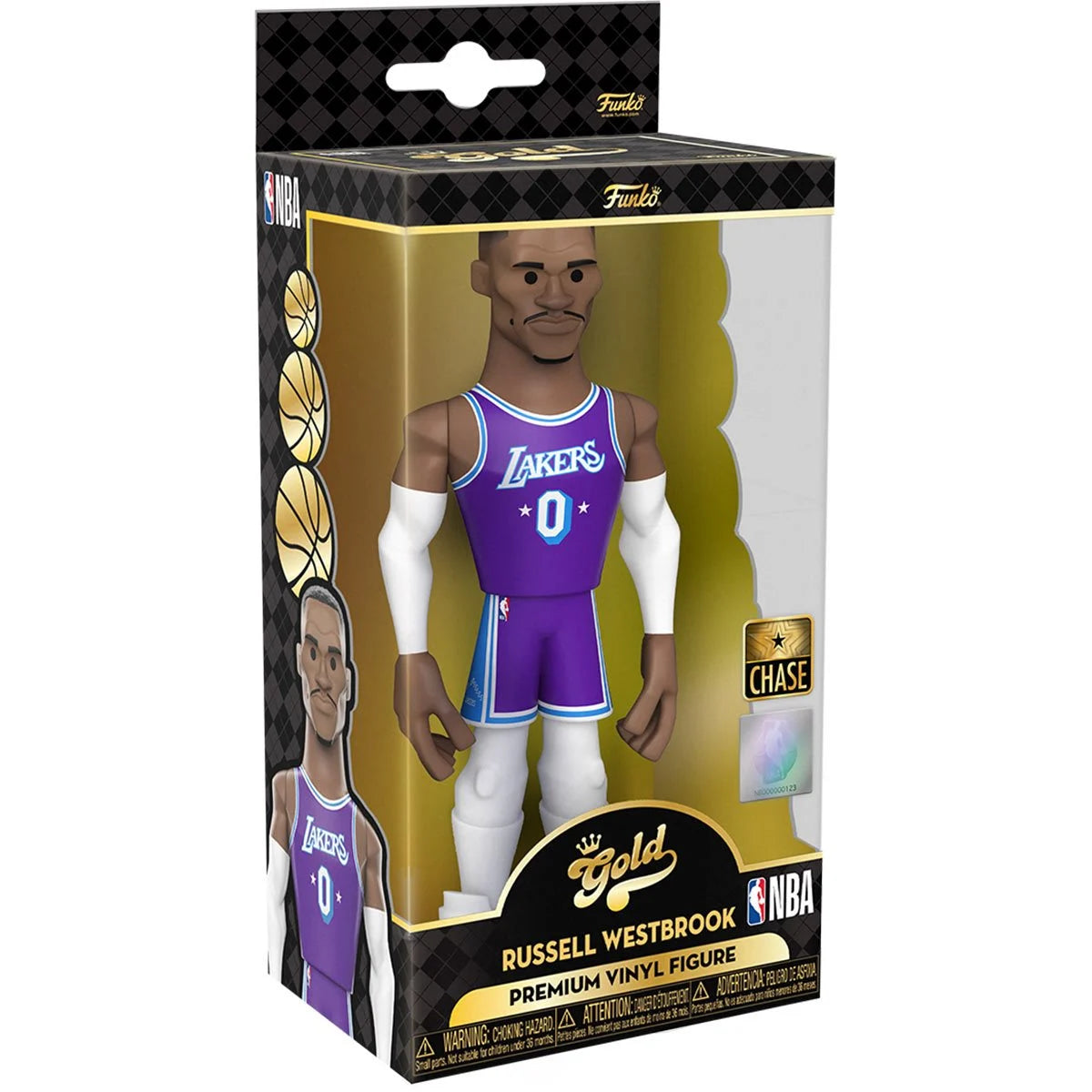 Russell Westbrook (City Edition 2021) Lakers NBA 5-Inch Funko Vinyl Gold Figure w/ Chance of chase!