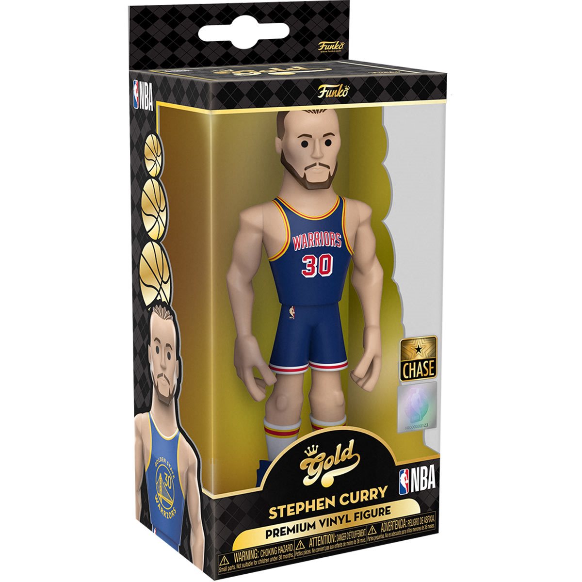 Stephen Curry Warriors NBA 5-Inch Funko Vinyl Gold Figure w/ Chance of chase!