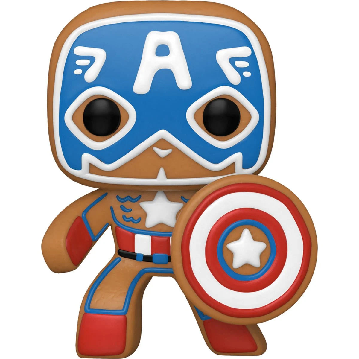 Marvel Holiday Gingerbread Captain America Pop! Vinyl Figure - D-Pop