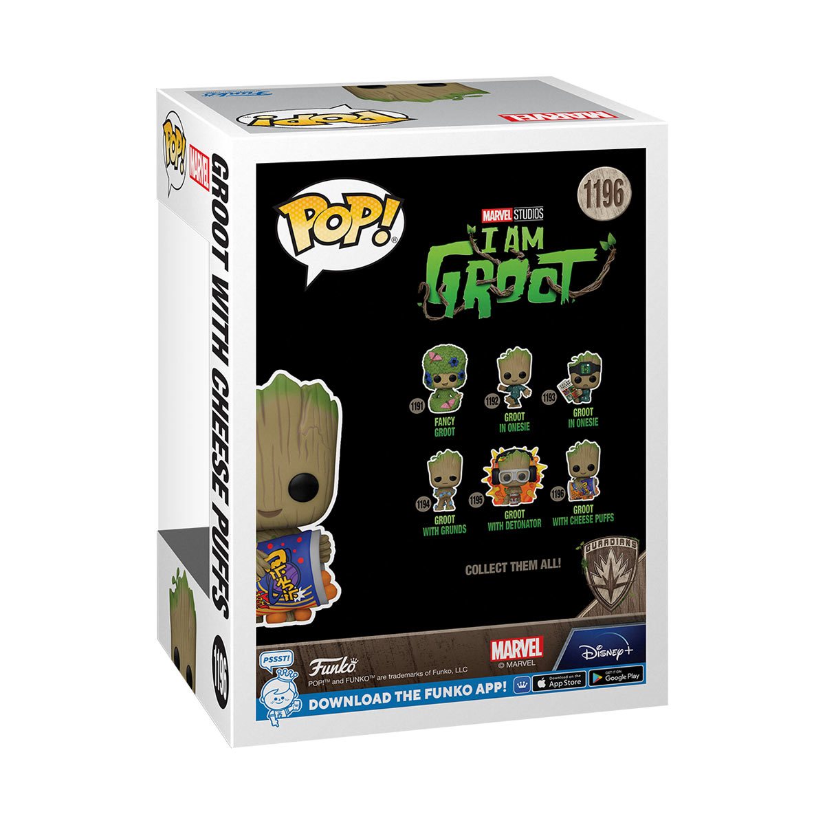 I Am Groot with Cheese Puffs Pop! Vinyl Figure