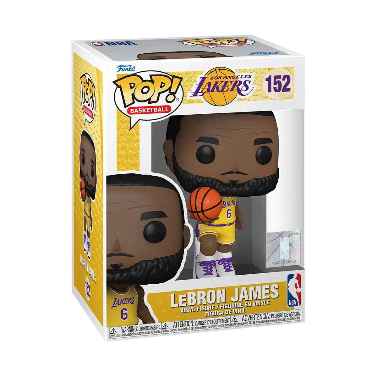 LeBron James #6 NBA Lakers Pop! Vinyl Figure