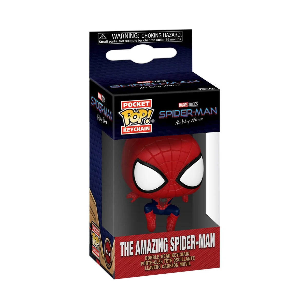 The Amazing Spider-Man No Way Home Leaping Pocket Pop! Key Chain