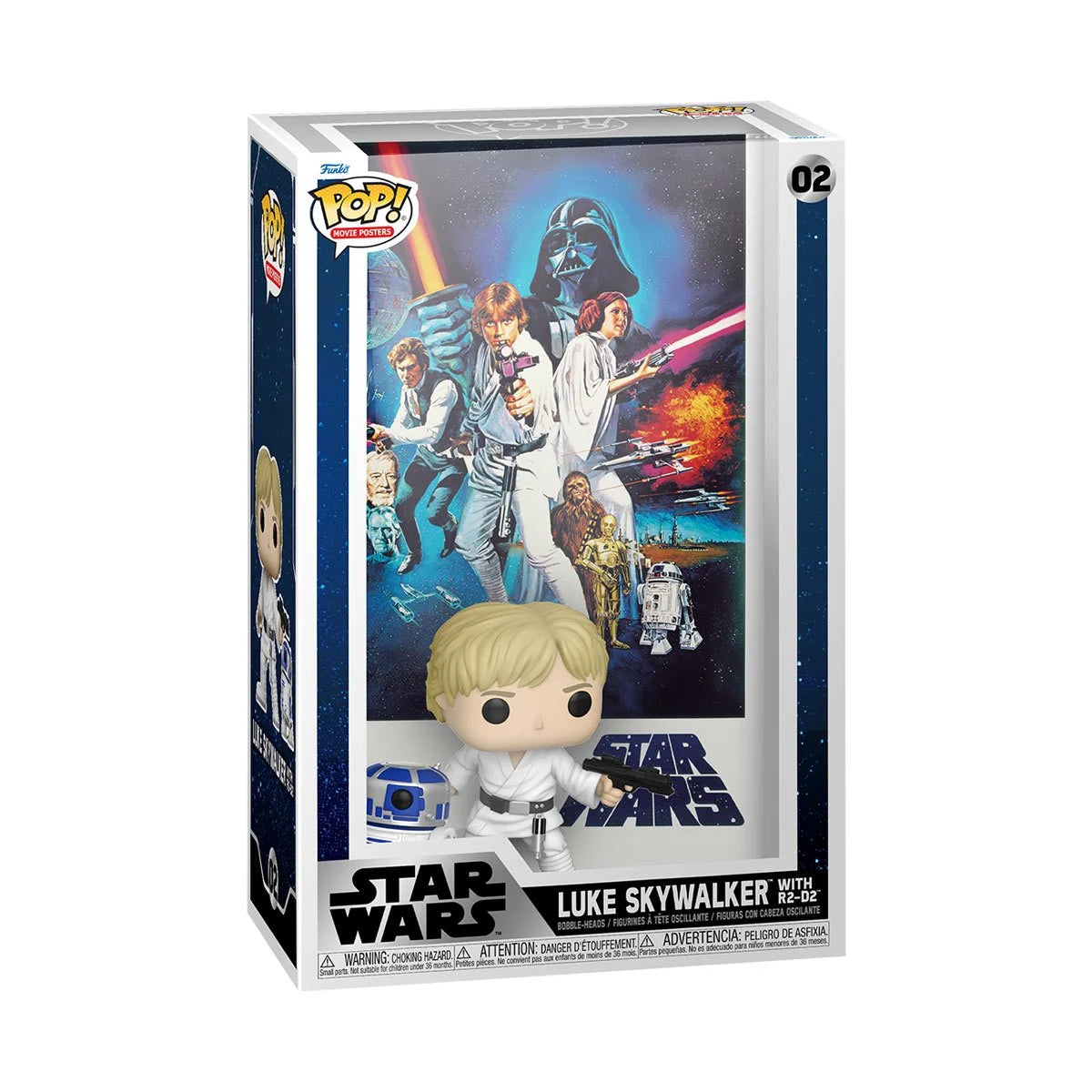 Luke Skywalker A New Hope Episode IV - Star Wars Pop! Movie Poster Figure with Case