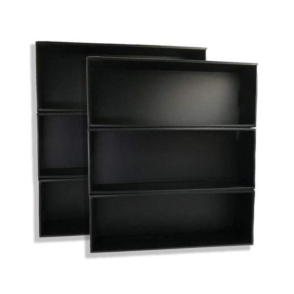 Black Cardboard Display Case - 6 Single Rows - D-Pop