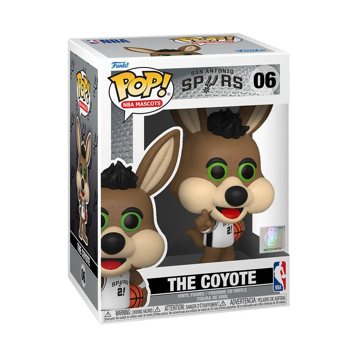 NBA Mascots San Antonio Spurs The Coyote Pop! Vinyl Figure - D-Pop