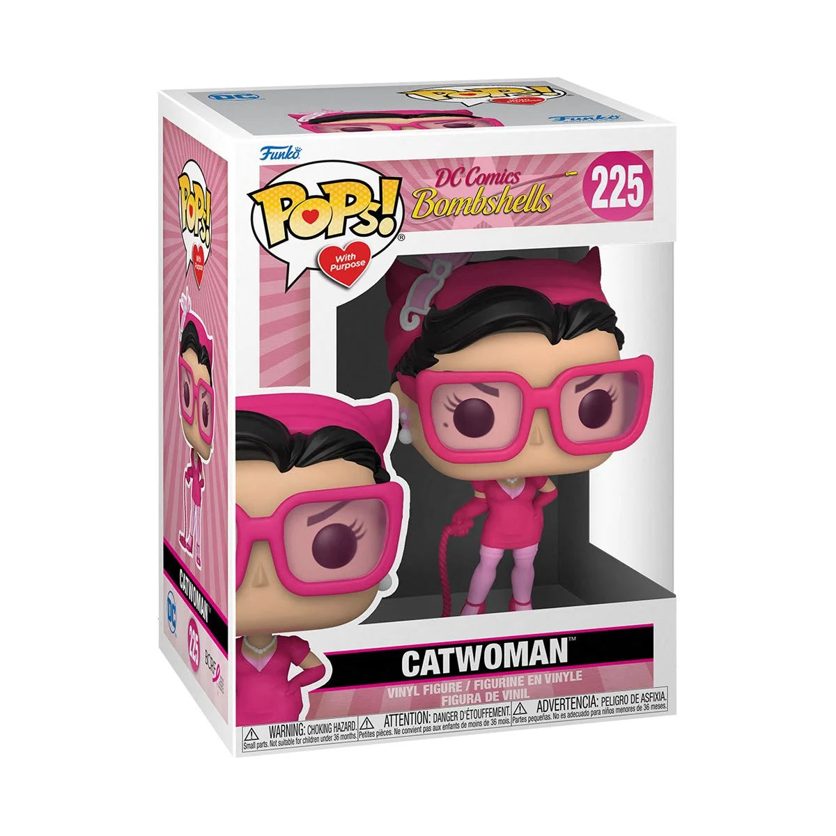 DC Bombshells Catwoman Breast Cancer Awareness Pop! Vinyl Figure - D-Pop