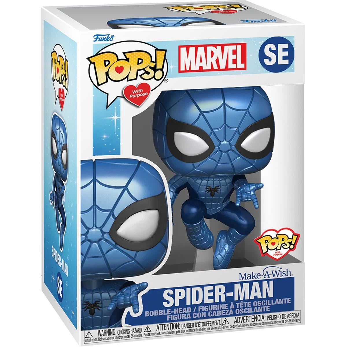Make-A-Wish Spider-Man Metallic Pop! Vinyl Figure - D-Pop