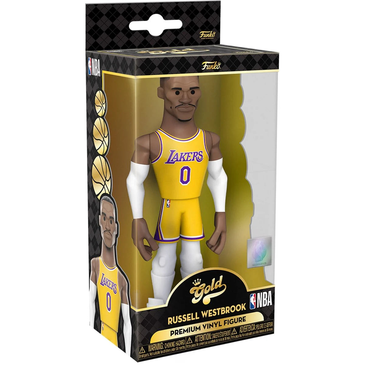 Russell Westbrook (City Edition 2021) Lakers NBA 5-Inch Funko Vinyl Gold Figure w/ Chance of chase!