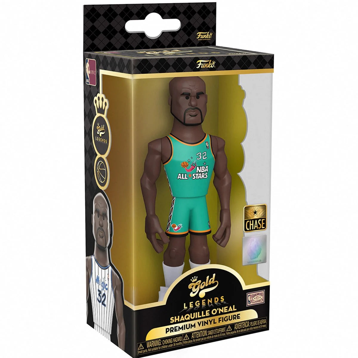 Shaquille O'Neal Magic NBA Legends  5-Inch Funko Vinyl Gold Figure w/ Chance of chase!