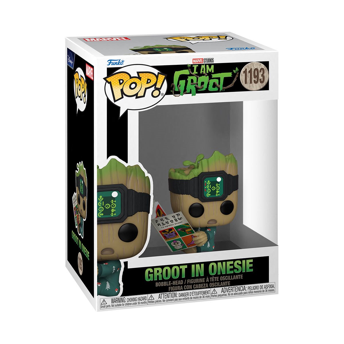 I Am Groot in Onesie with Book Pop! Vinyl Figure