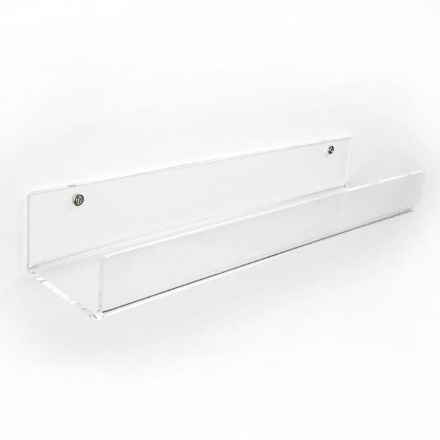 Clear Acrylic Floating Wall Shelf for Figure Display 15" - - D-Pop