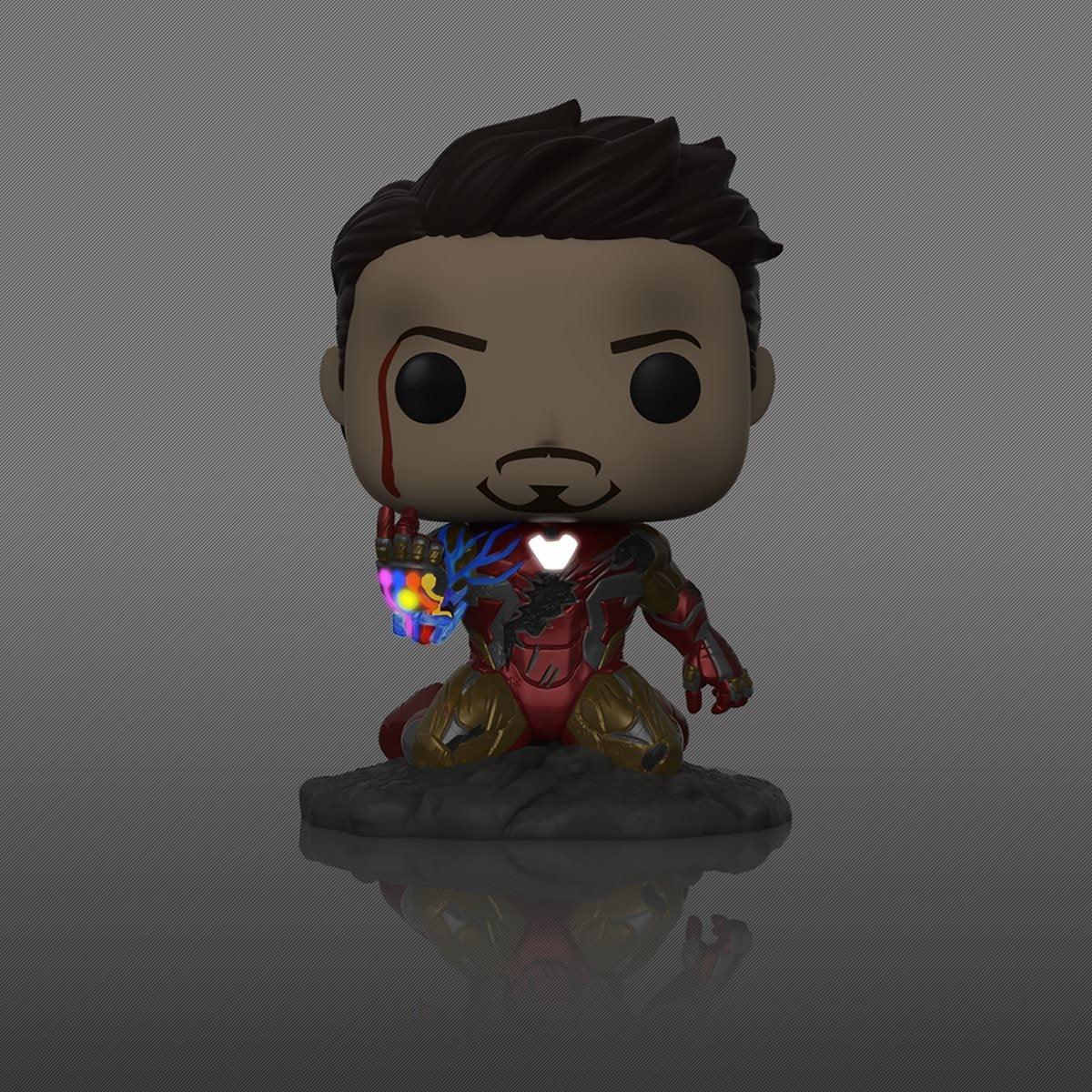 Avengers: Endgame I Am Iron Man Glow-in-the-Dark Deluxe Pop! Vinyl Figure - Previews Exclusive - D-Pop