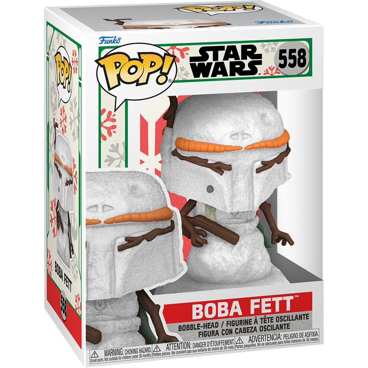 Star Wars Holiday Boba Fett Snowman Pop! Vinyl Figure - D-Pop