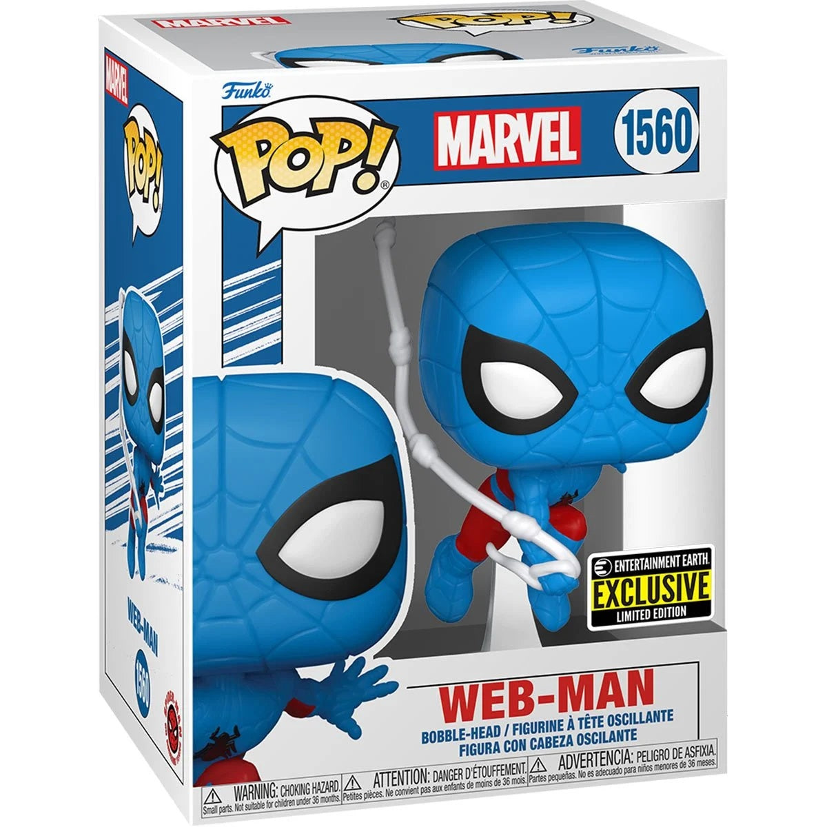 Spider-Man Web-Man Pop! Vinyl Figure #1560 - Entertainment Earth Exclusive