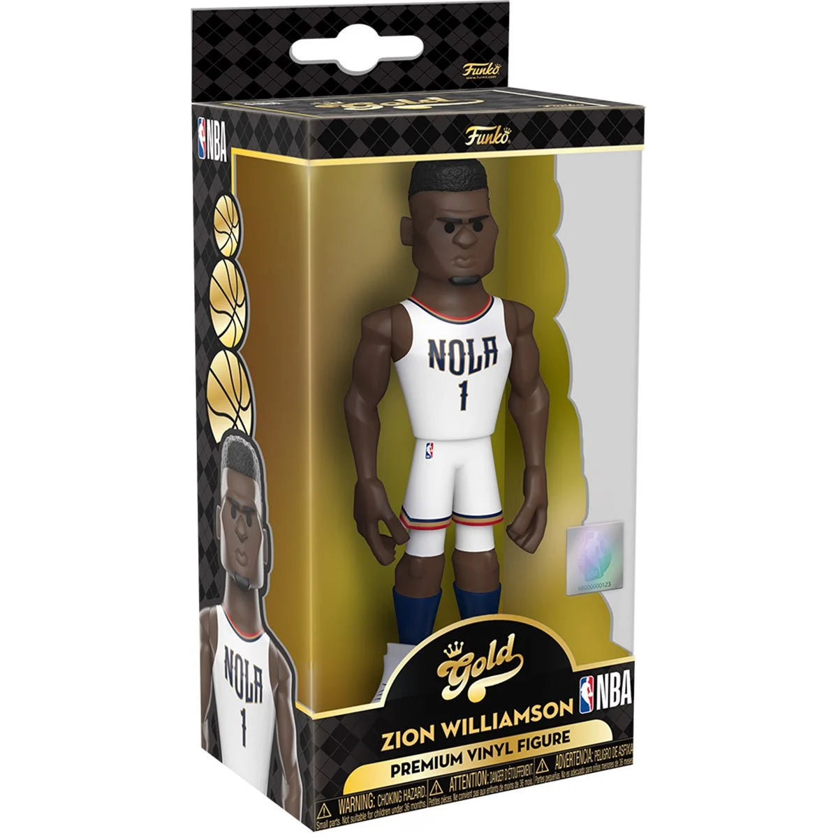 Zion Williamson Pelicans NBA 5-Inch Funko Vinyl Gold Figure  w/ Chance of chase!