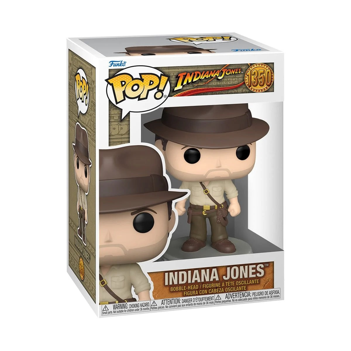 Indiana Jones Raiders of the Lost Ark Pop! Vinyl Figure #1350 - Iconic Adventure Awaits