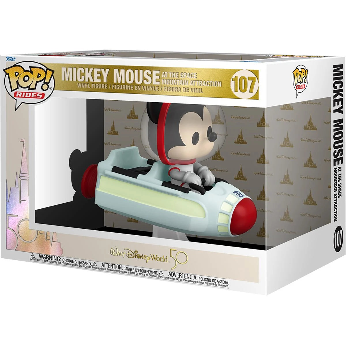 Space Mountain with Mickey Mouse Walt Disney World 50th Anniversary  Super Deluxe Pop Ride