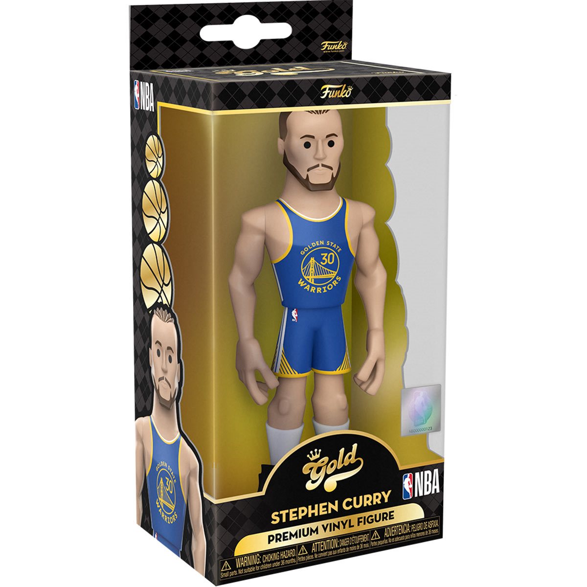 Stephen Curry Warriors NBA 5-Inch Funko Vinyl Gold Figure w/ Chance of chase!