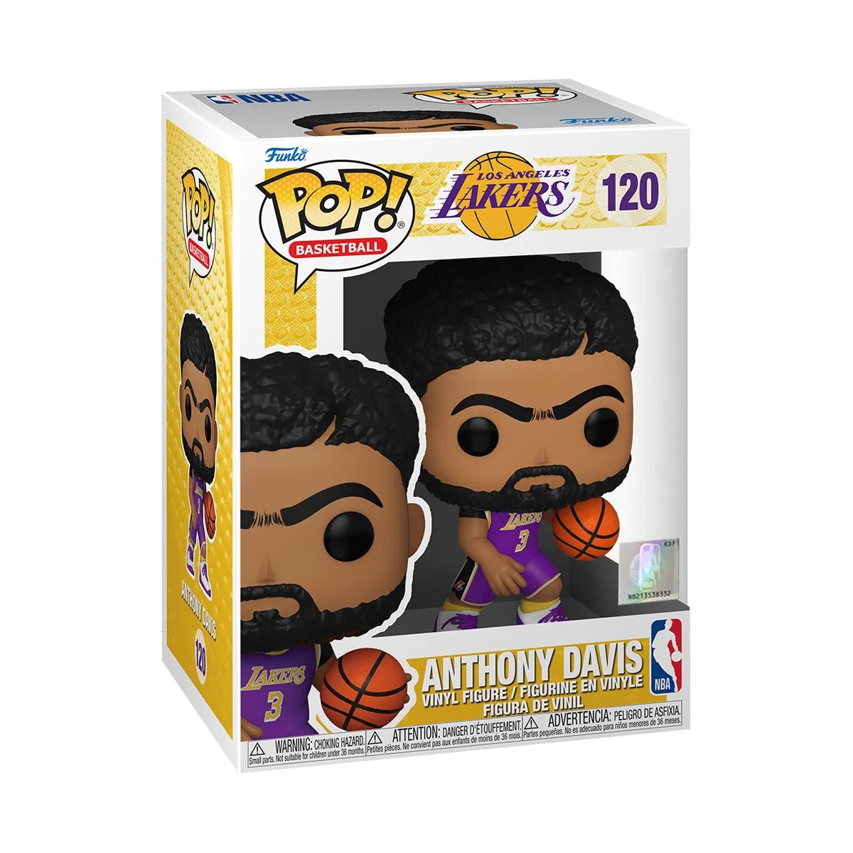 NBA Lakers Anthony Davis (Purple Jersey) Pop! Vinyl Figure - D-Pop