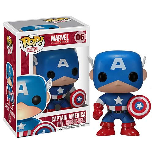 Captain America Marvel Pop! Vinyl Bobble Head - D-Pop